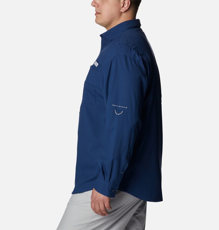 Thumbnail: Men’s PFG Tamiami II Long Sleeve Shirt - Big, Color: Carbon, image 3