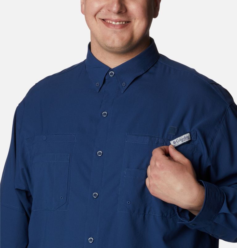 Men’s PFG Tamiami II Long Sleeve Shirt - Big, Color: Carbon, image 4