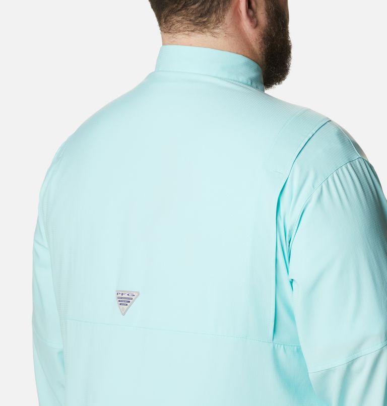 Thumbnail: Men’s PFG Tamiami II Long Sleeve Shirt - Big, Color: Gulf Stream, image 5