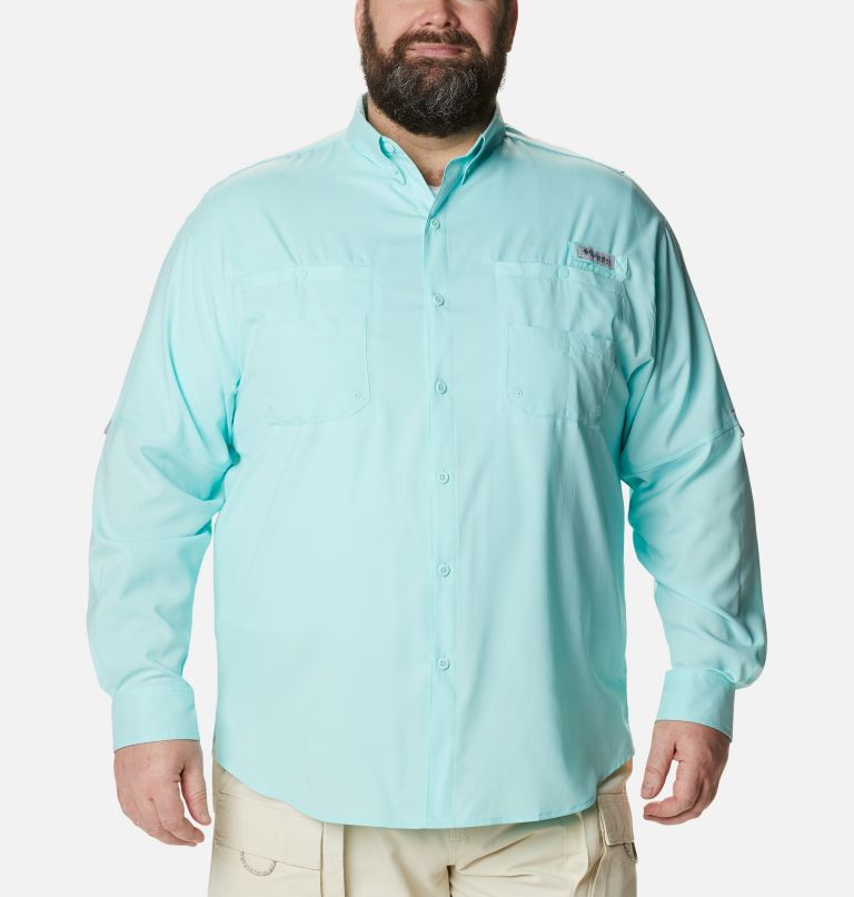 Men’s PFG Tamiami II Long Sleeve Shirt - Big, Color: Gulf Stream, image 1