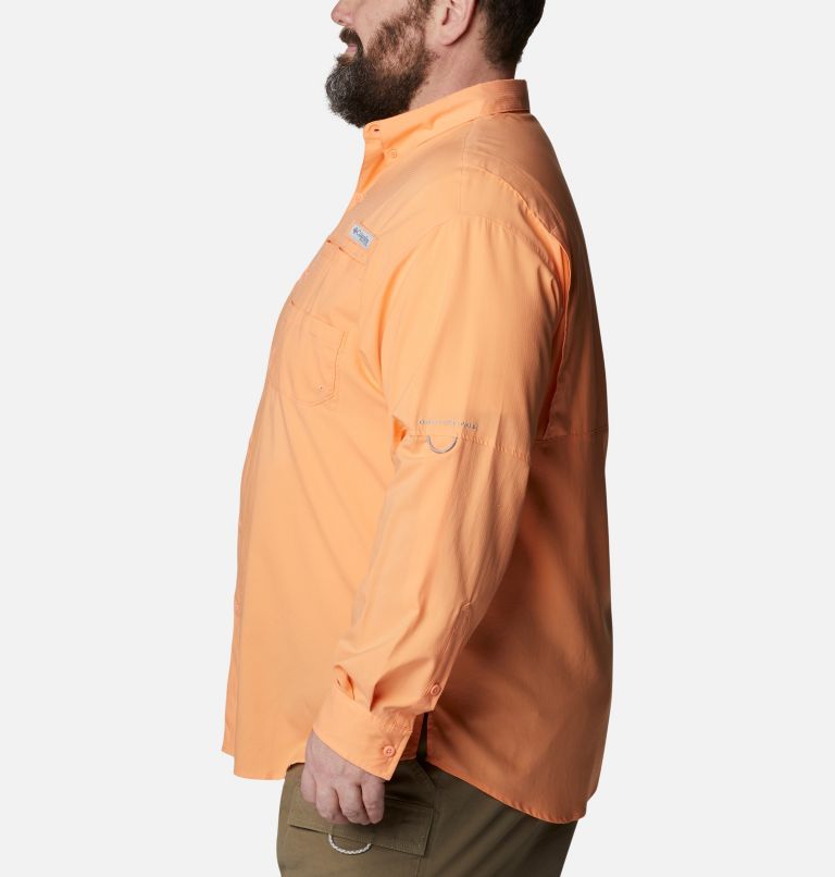 Men’s PFG Tamiami II Long Sleeve Shirt - Big, Color: Bright Nectar, image 3