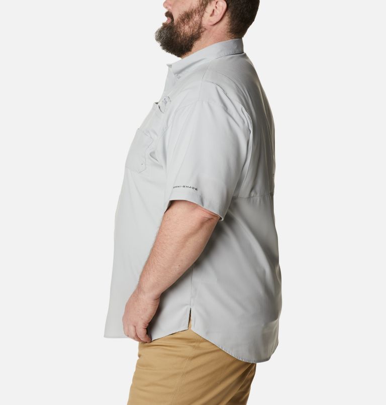 Thumbnail: Men’s PFG Tamiami II Short Sleeve Shirt - Big, Color: Cool Grey, image 3