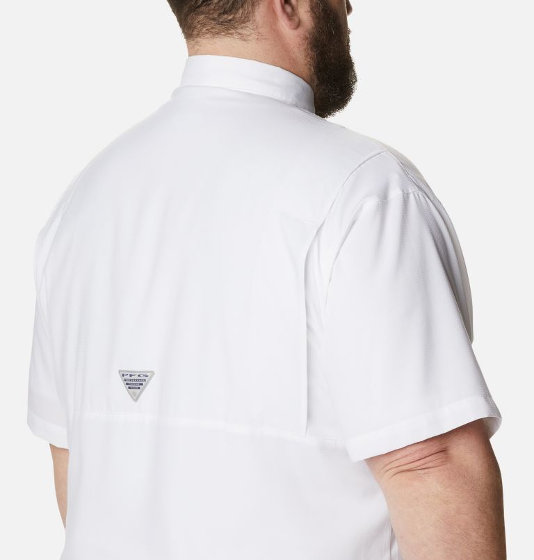 Thumbnail: Men’s PFG Tamiami II Short Sleeve Shirt - Big, Color: White, image 5
