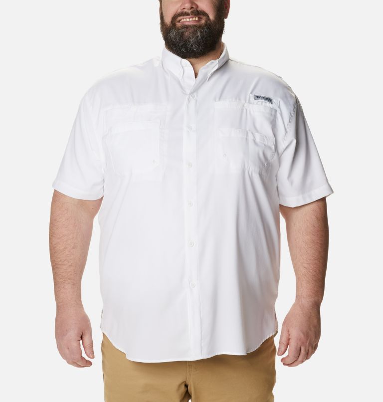 Men’s PFG Tamiami II Short Sleeve Shirt - Big, Color: White, image 1