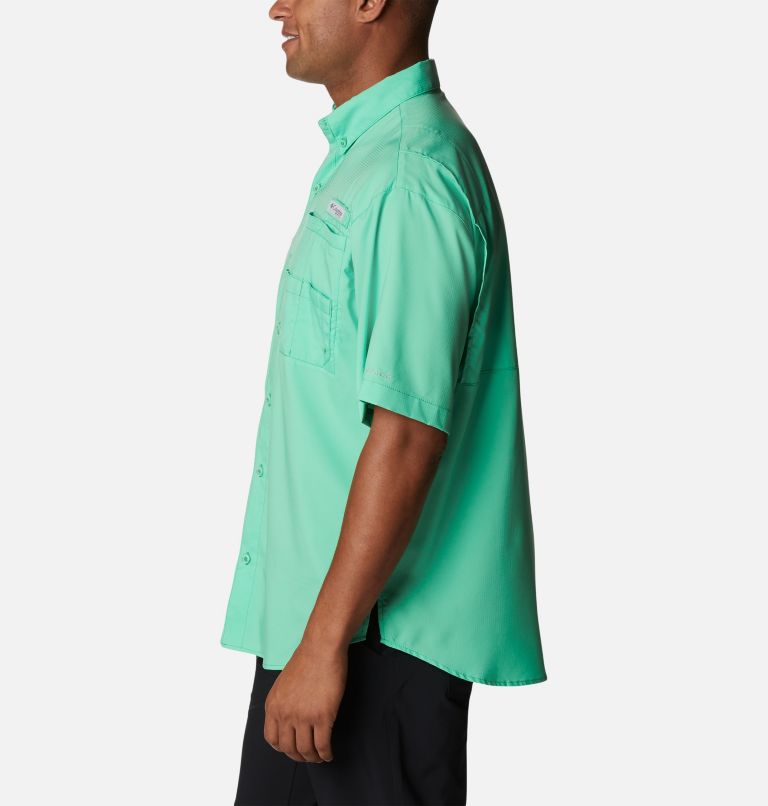 Thumbnail: Men’s PFG Tamiami II Short Sleeve Shirt - Big, Color: Light Jade, image 3