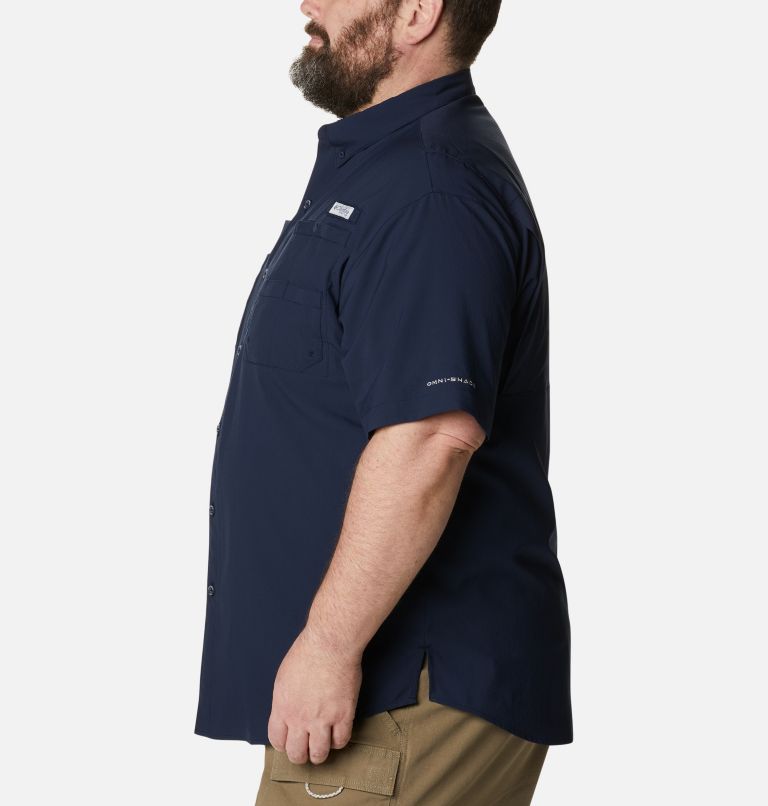 Thumbnail: Men’s PFG Tamiami II Short Sleeve Shirt - Big, Color: Collegiate Navy, image 3