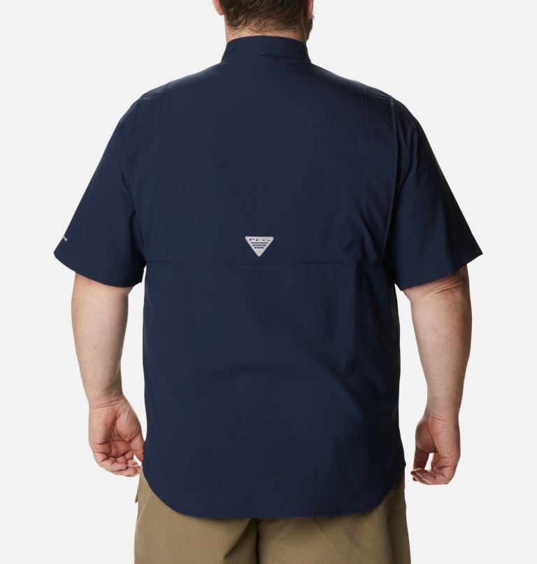 Thumbnail: Men’s PFG Tamiami II Short Sleeve Shirt - Big, Color: Collegiate Navy, image 2