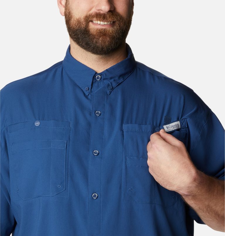Men’s PFG Tamiami II Short Sleeve Shirt - Big, Color: Carbon, image 4