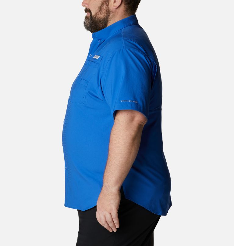 Men’s PFG Tamiami II Short Sleeve Shirt - Big, Color: Vivid Blue, image 3