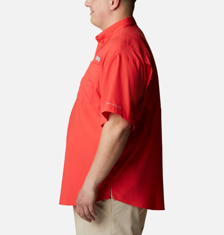 Men’s PFG Tamiami II Short Sleeve Shirt - Big, Color: Red Hibiscus, image 3