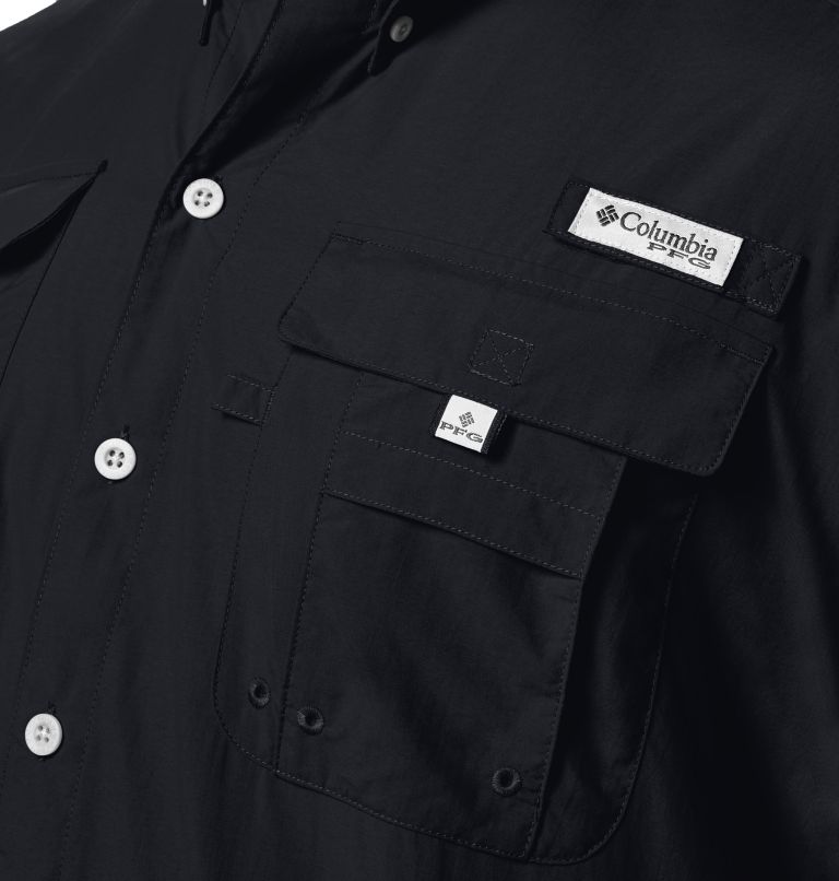 Thumbnail: Men’s PFG Bahama II Short Sleeve Shirt - Tall, Color: Black, image 3