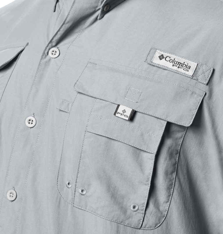Men’s PFG Bahama II Short Sleeve Shirt - Tall, Color: Cool Grey, image 3