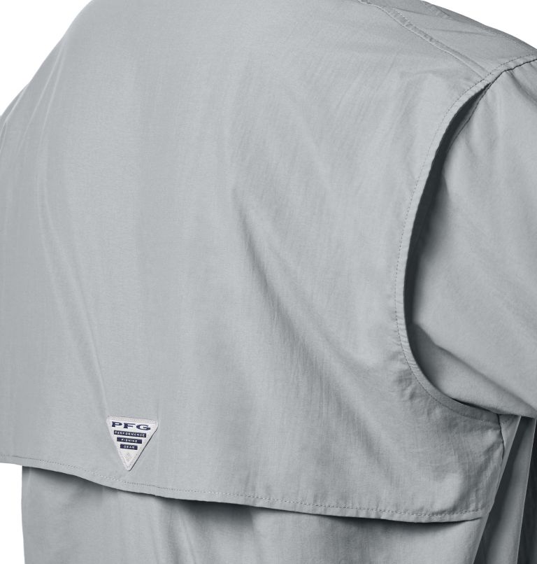Thumbnail: Men’s PFG Bahama II Short Sleeve Shirt - Tall, Color: Cool Grey, image 5
