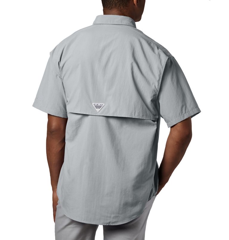 Thumbnail: Men's Bahama II Short Sleeve Shirt—Tall, Color: Cool Grey, image 2