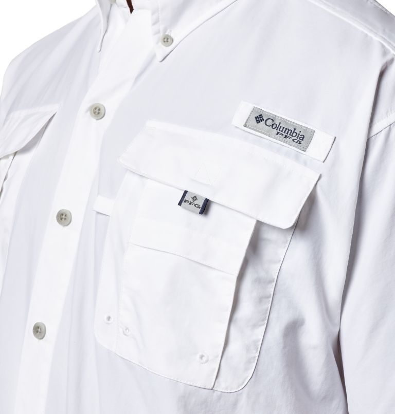 Thumbnail: Men’s PFG Bahama II Short Sleeve Shirt - Tall, Color: White, image 3