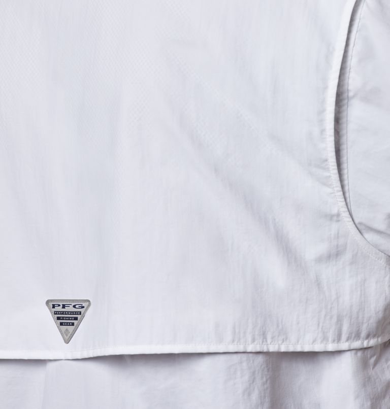 Thumbnail: Men’s PFG Bahama II Short Sleeve Shirt - Tall, Color: White, image 5