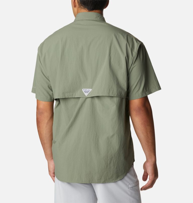 Thumbnail: Men’s PFG Bahama II Short Sleeve Shirt - Tall, Color: Cypress, image 2
