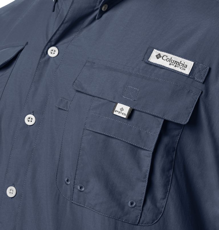 Thumbnail: Men’s PFG Bahama II Short Sleeve Shirt - Tall, Color: Collegiate Navy, image 3