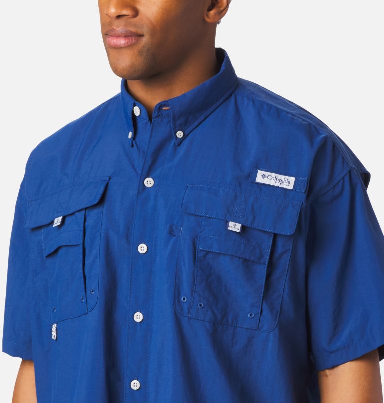 Men’s PFG Bahama II Short Sleeve Shirt - Tall, Color: Carbon, image 4
