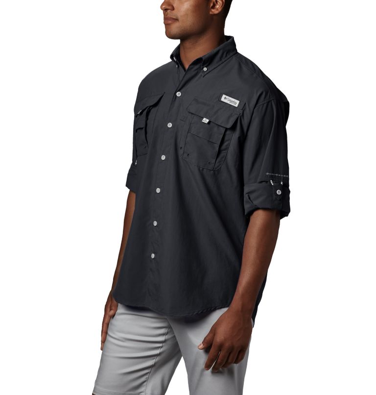 Thumbnail: Men’s PFG Bahama II Long Sleeve Shirt - Tall, Color: Black, image 3