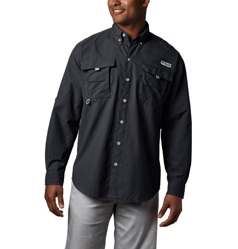 Men’s PFG Bahama II Long Sleeve Shirt - Tall, Color: Black, image 1