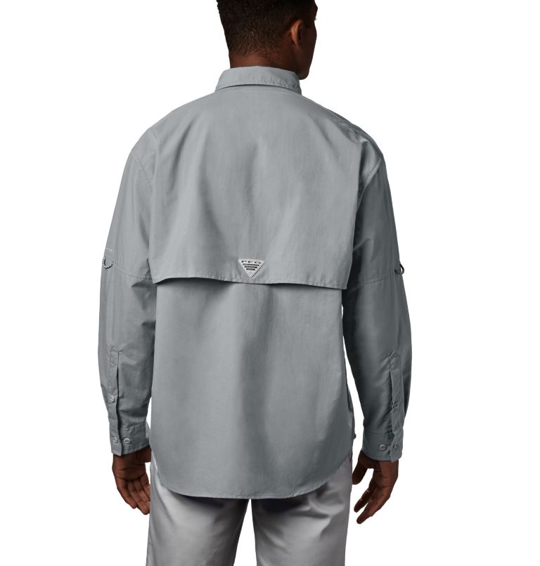 Men’s PFG Bahama II Long Sleeve Shirt - Tall, Color: Cool Grey, image 2