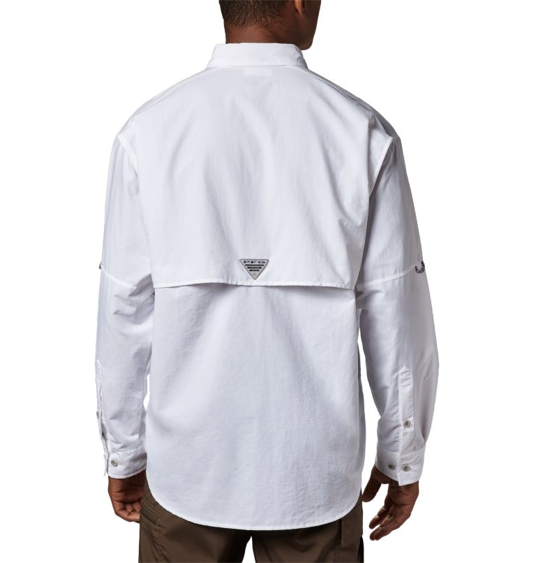 Thumbnail: Men’s PFG Bahama II Long Sleeve Shirt - Tall, Color: White, image 2