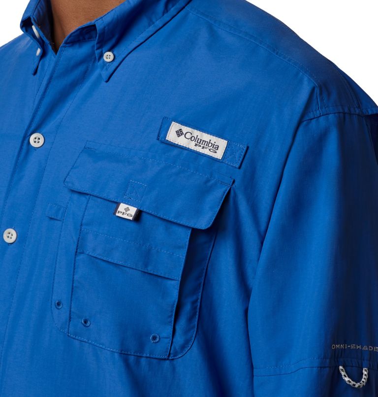 Men’s PFG Bahama II Long Sleeve Shirt - Tall, Color: Vivid Blue, image 4