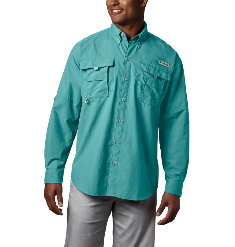 Men’s PFG Bahama II Long Sleeve Shirt - Tall, Color: Gulf Stream, image 1
