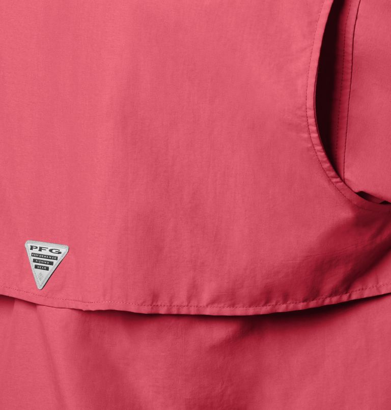 Thumbnail: Men’s PFG Bahama II Long Sleeve Shirt - Tall, Color: Sunset Red, image 5