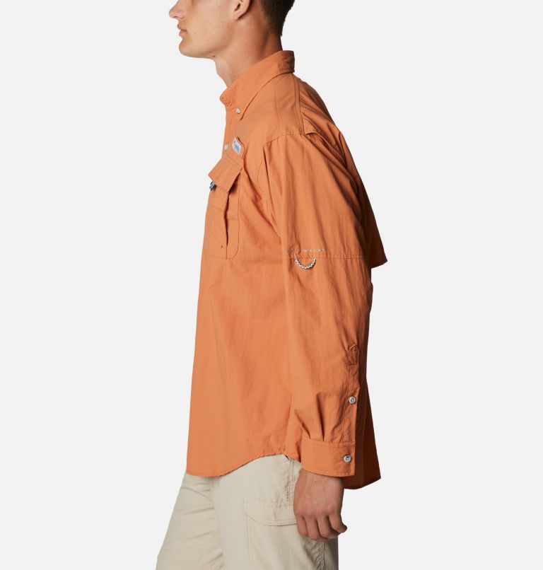 Men’s PFG Bahama II Long Sleeve Shirt - Tall, Color: Island Orange, image 3
