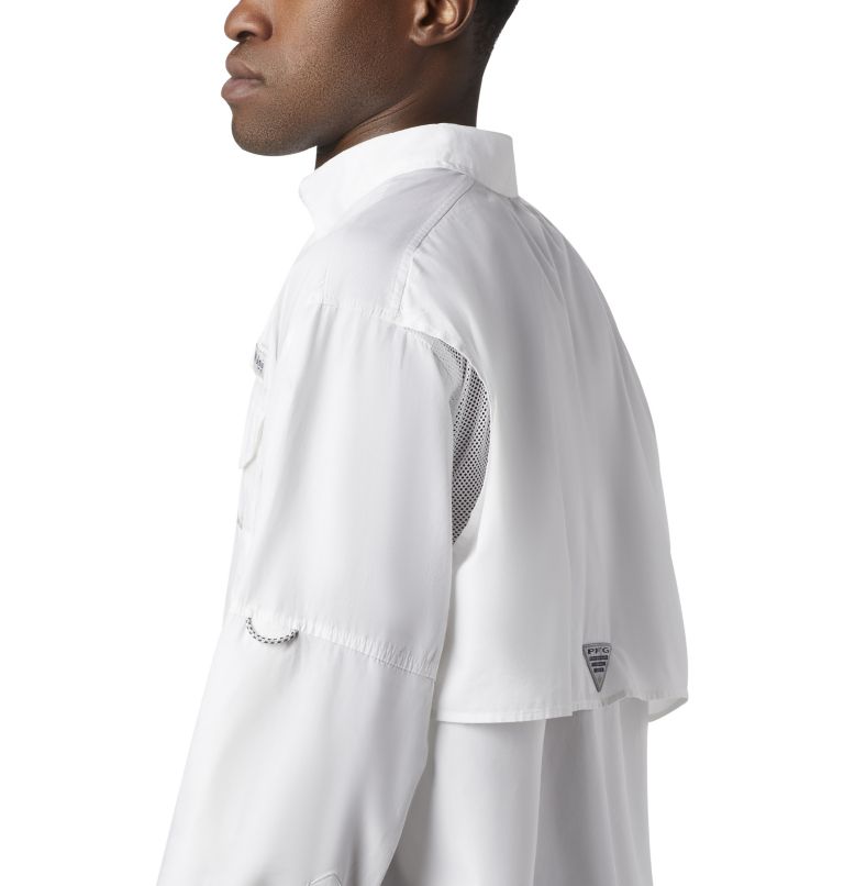 Thumbnail: Men’s PFG Bonehead Long Sleeve Shirt - Tall, Color: White, image 7