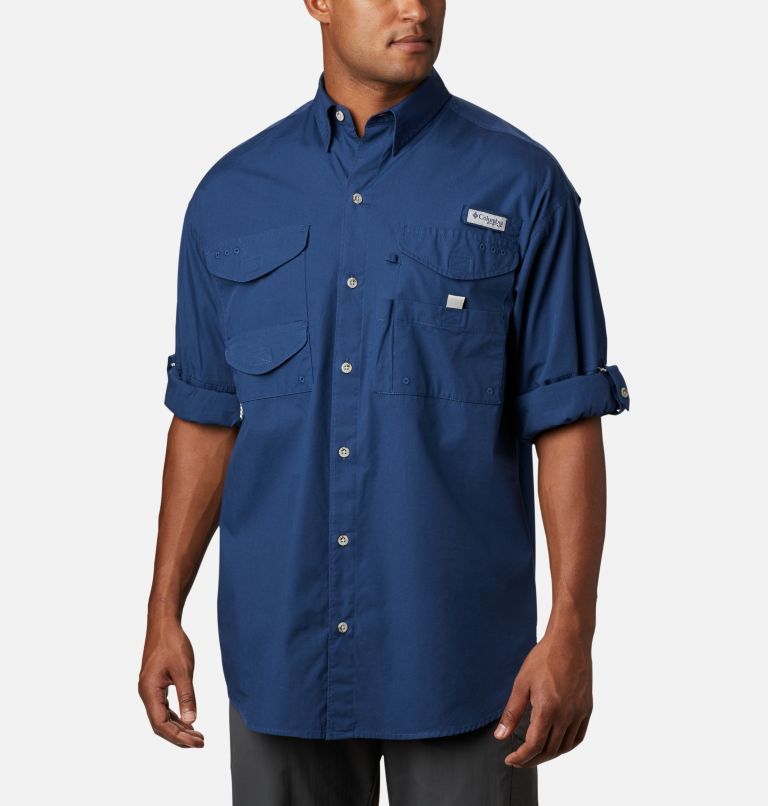 Men’s PFG Bonehead Long Sleeve Shirt - Tall, Color: Carbon, image 3
