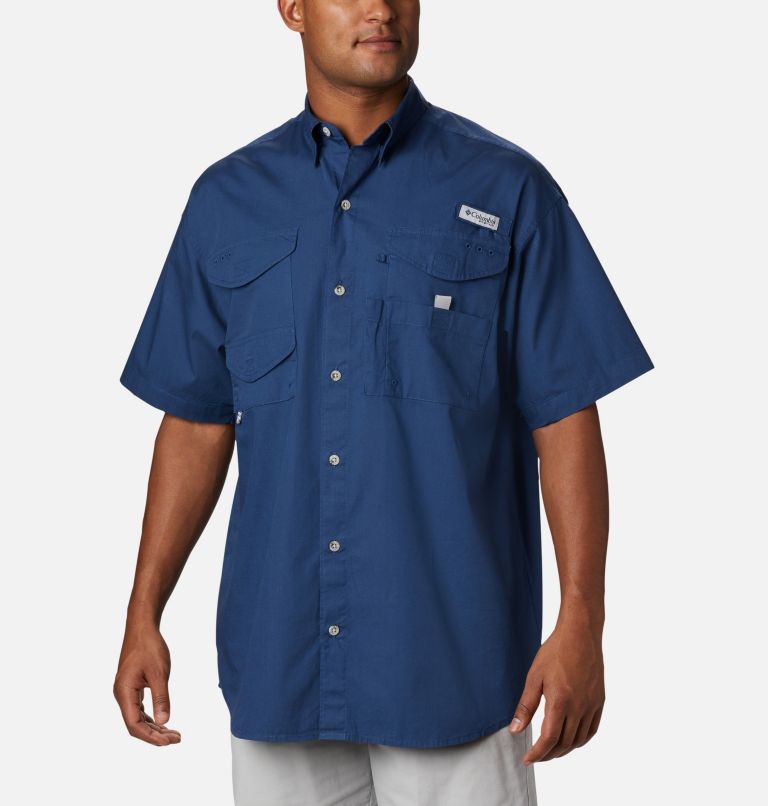 Men’s PFG Bonehead Short Sleeve Shirt - Tall, Color: Carbon, image 1
