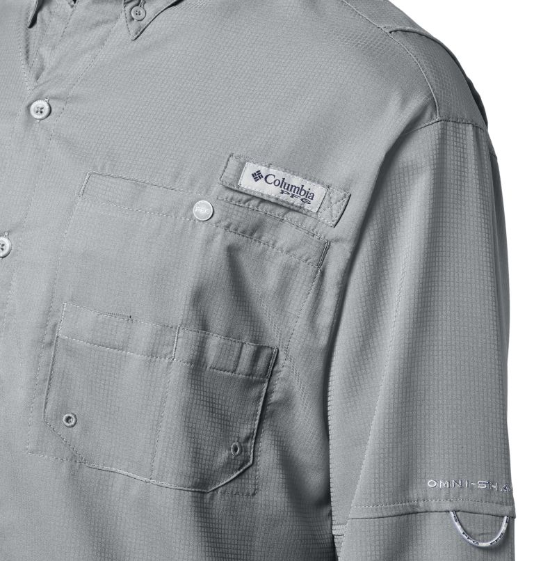 Men’s PFG Tamiami II Long Sleeve Shirt - Tall, Color: Cool Grey, image 4