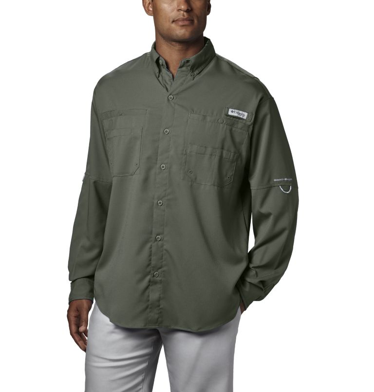 Thumbnail: Men’s PFG Tamiami II Long Sleeve Shirt - Tall, Color: Cypress, image 1