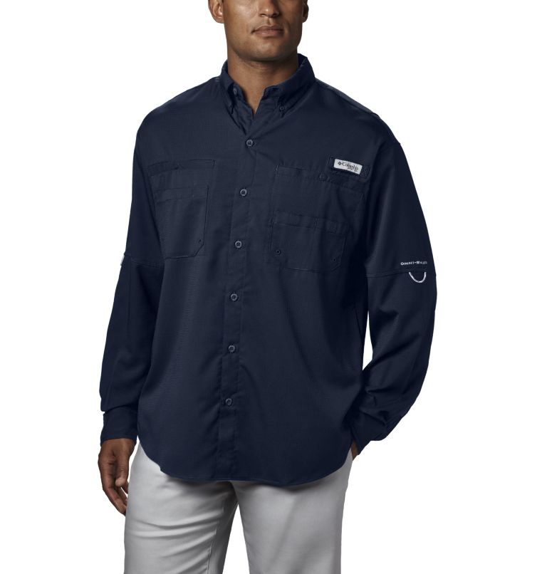 Thumbnail: Men’s PFG Tamiami II Long Sleeve Shirt - Tall, Color: Collegiate Navy, image 1