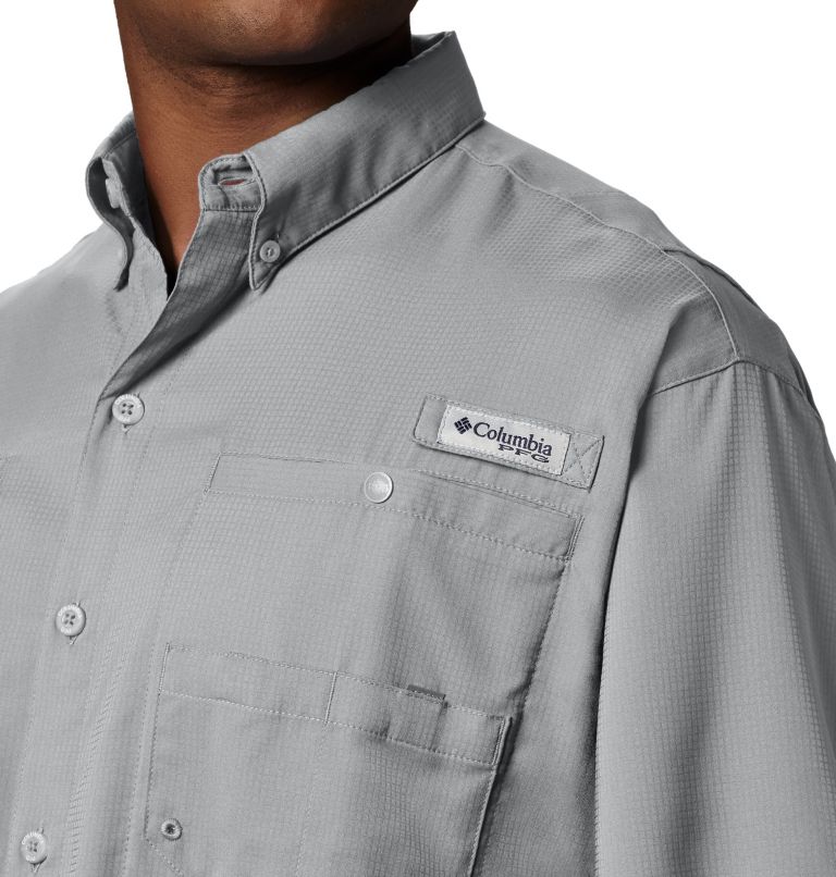 Men’s PFG Tamiami II Short Sleeve Shirt - Tall, Color: Cool Grey, image 3