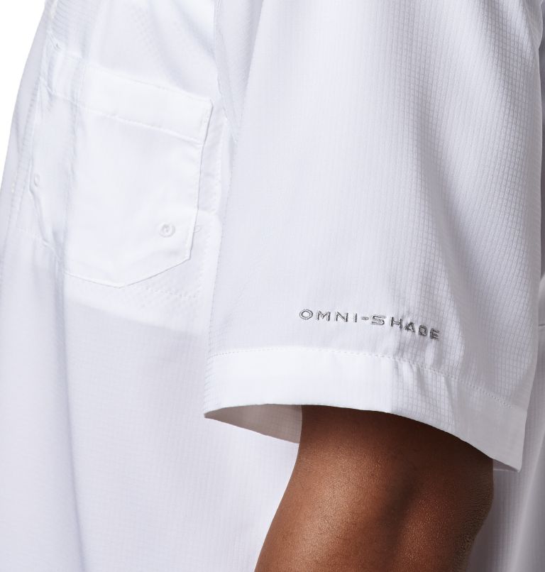 Thumbnail: Men’s PFG Tamiami II Short Sleeve Shirt - Tall, Color: White, image 4