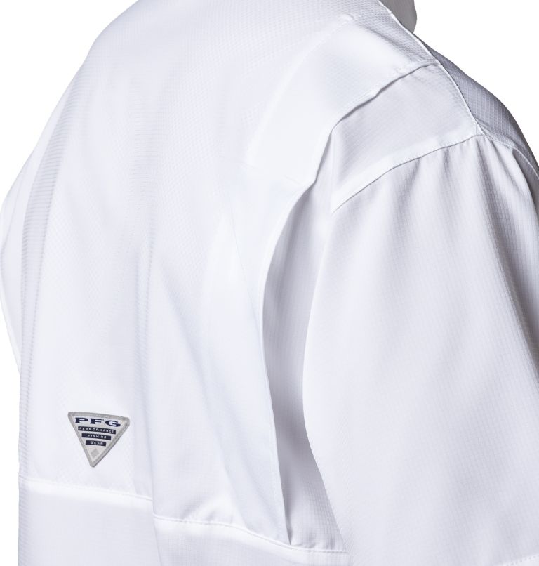 Thumbnail: Men’s PFG Tamiami II Short Sleeve Shirt - Tall, Color: White, image 5