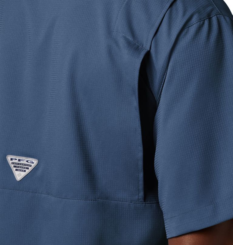 Thumbnail: Men’s PFG Tamiami II Short Sleeve Shirt - Tall, Color: Carbon, image 5