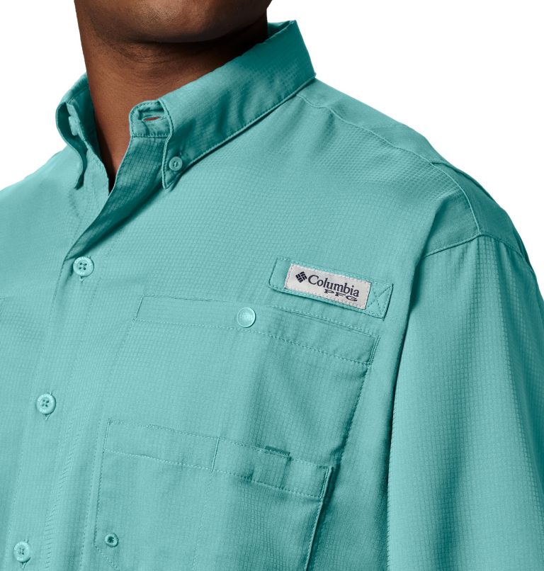 Thumbnail: Men’s PFG Tamiami II Short Sleeve Shirt - Tall, Color: Gulf Stream, image 3