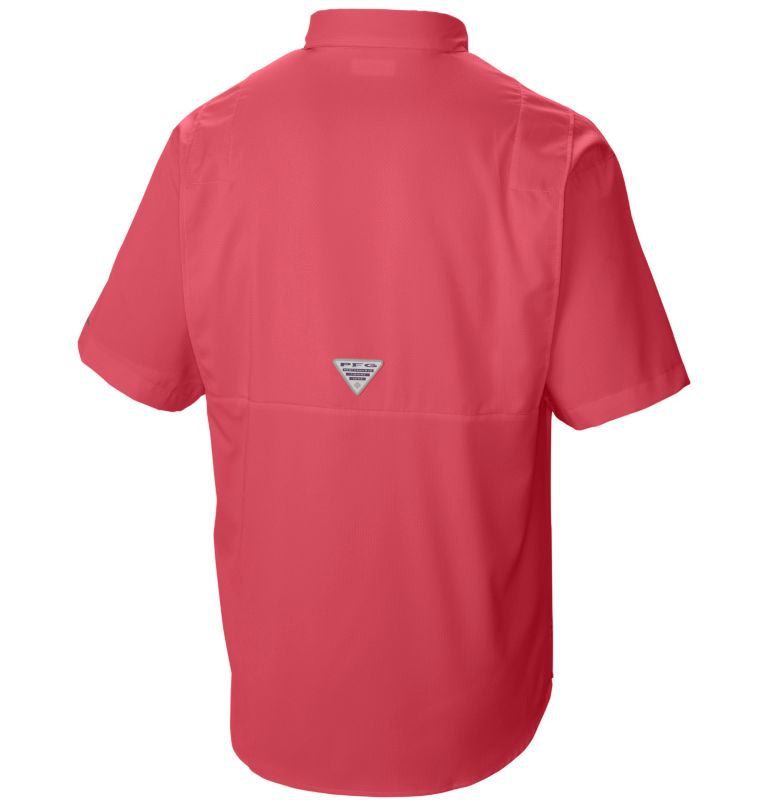 Thumbnail: Men’s PFG Tamiami II Short Sleeve Shirt - Tall, Color: Sunset Red, image 2