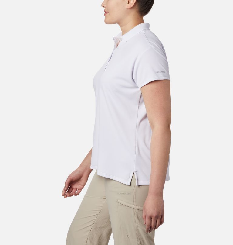 Women’s PFG Innisfree Short Sleeve Polo Shirt - Plus Size, Color: White, image 3