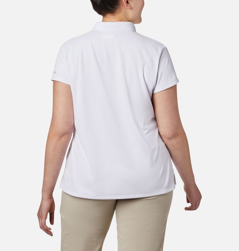 Thumbnail: Women’s PFG Innisfree Short Sleeve Polo Shirt - Plus Size, Color: White, image 2