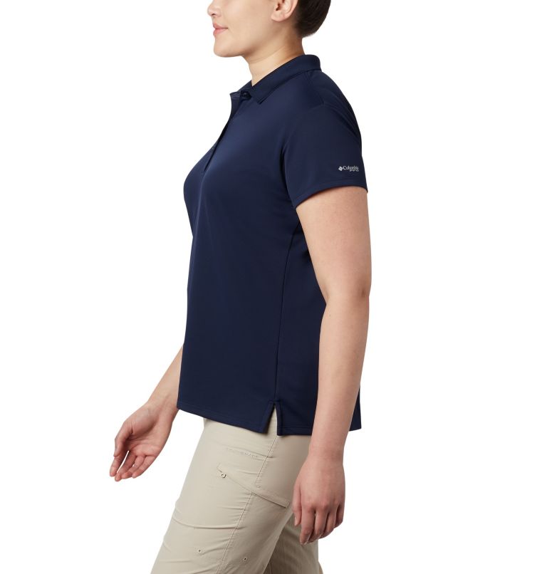 Women’s PFG Innisfree Short Sleeve Polo Shirt - Plus Size, Color: Collegiate Navy, image 3