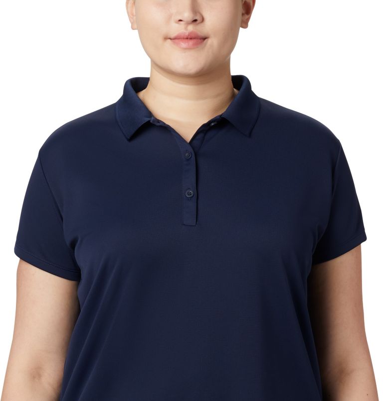 Women’s PFG Innisfree Short Sleeve Polo Shirt - Plus Size, Color: Collegiate Navy, image 4