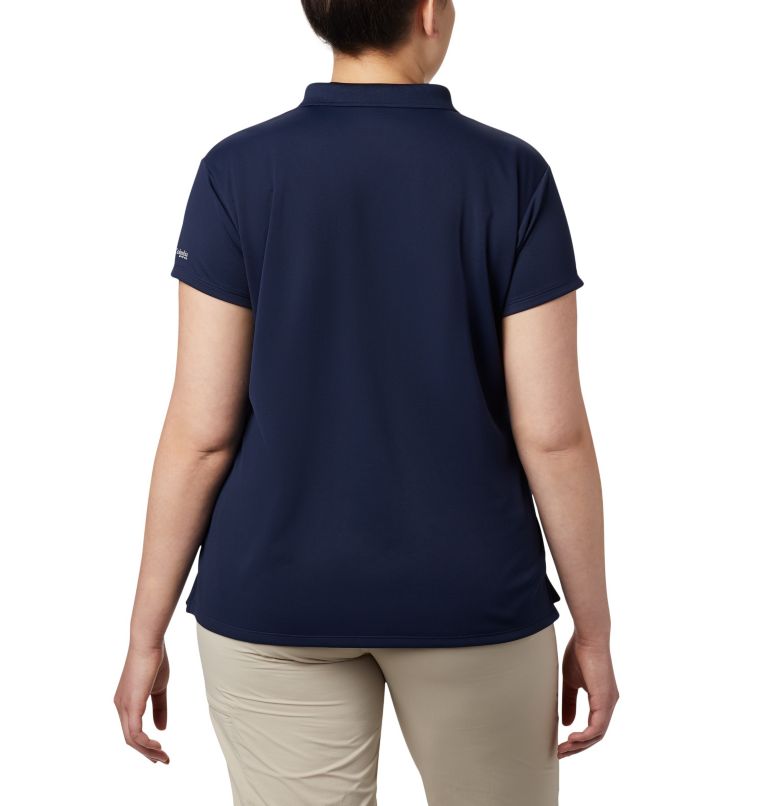 Thumbnail: Women’s PFG Innisfree Short Sleeve Polo Shirt - Plus Size, Color: Collegiate Navy, image 2