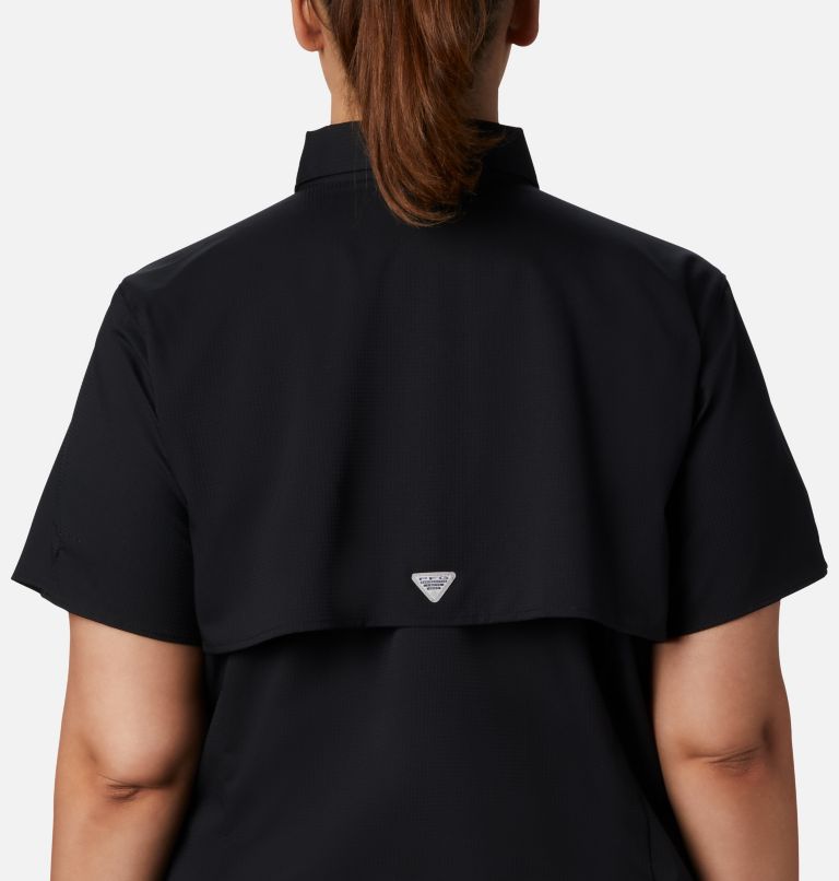Women’s PFG Tamiami II Short Sleeve Shirt - Plus Size, Color: Black, image 3