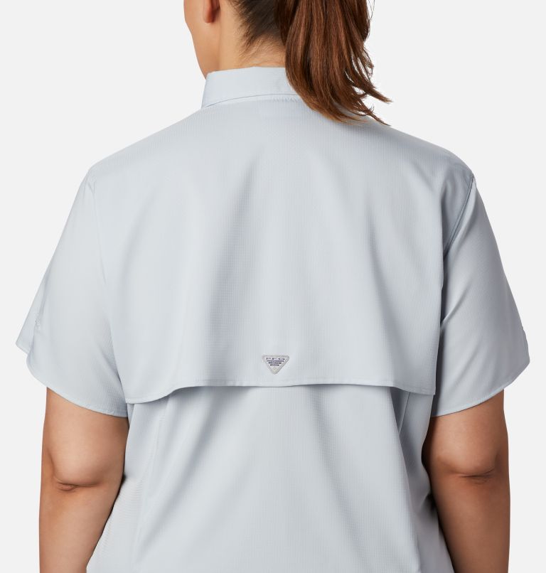 Women’s PFG Tamiami II Short Sleeve Shirt - Plus Size, Color: Cirrus Grey, image 3
